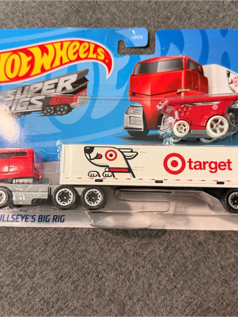 Hot Wheels Super Rigs Bullseye Big Rig Toy Truck - Red & White